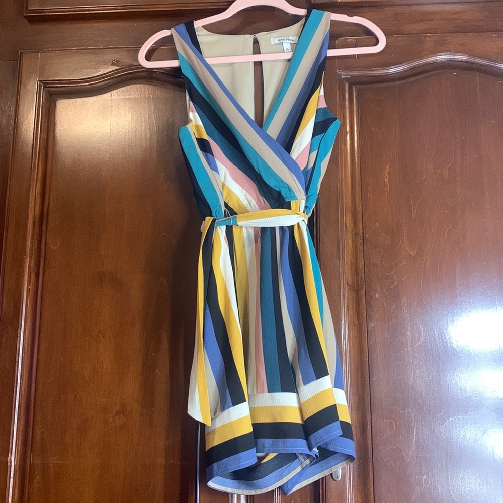 Speechless colorful stripped Romper size xs
